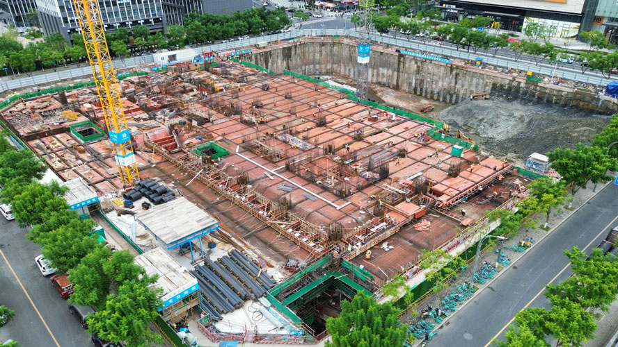 Иллюстрация 1: Панорамный вид строительной площадки проекта Сычуань Лонгтай Фуюань
